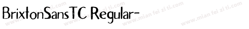 BrixtonSansTC Regular字体转换
